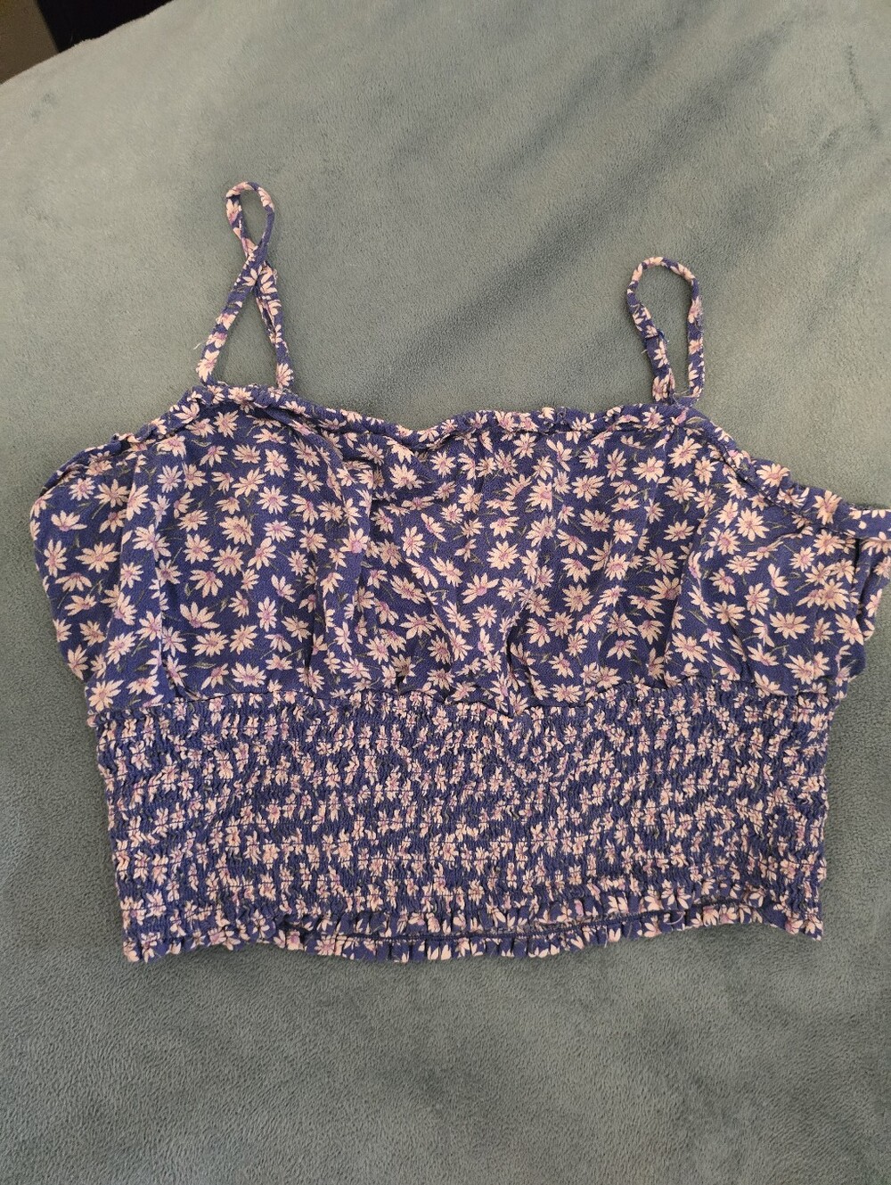 American Eagle Flower Crop Top